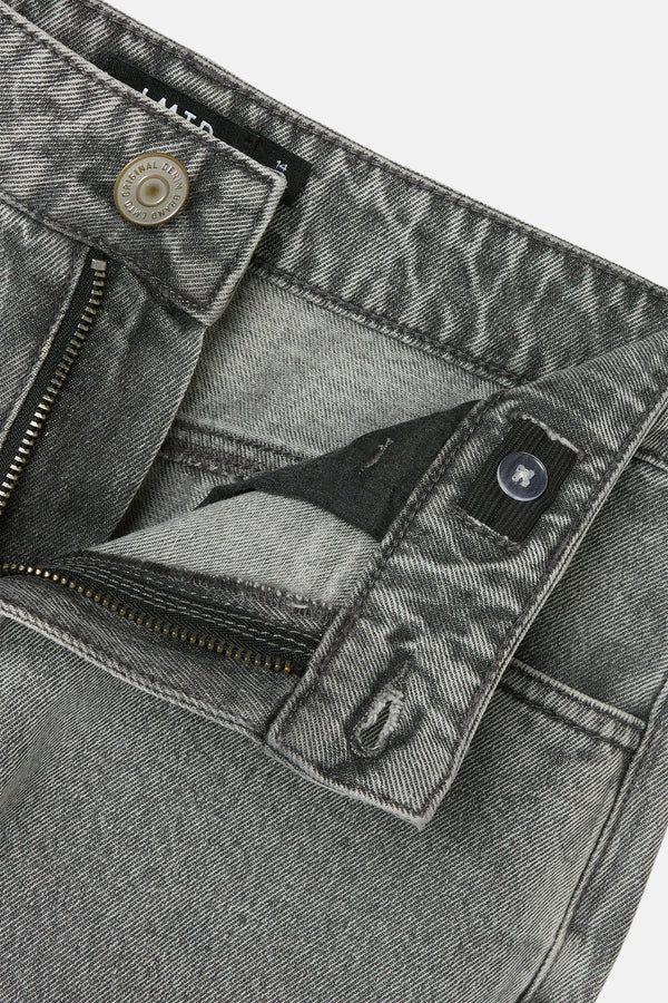 Jeans wide Light grey denim - LMTD