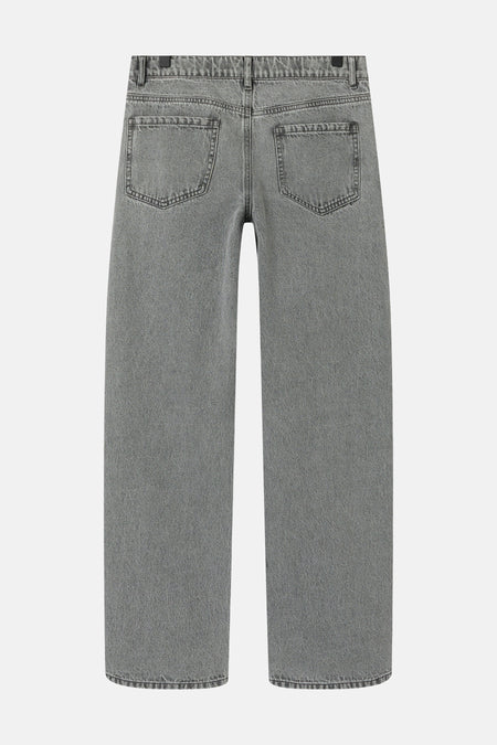 Jeans wide Light grey denim - LMTD