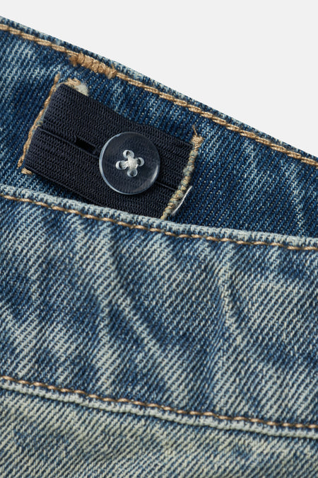 Jeans wide Mid blue denim - LMTD