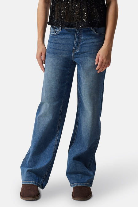 Jeans wide Dark blue denim - LMTD