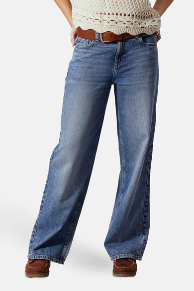 Jeans wide Mid blue denim - LMTD