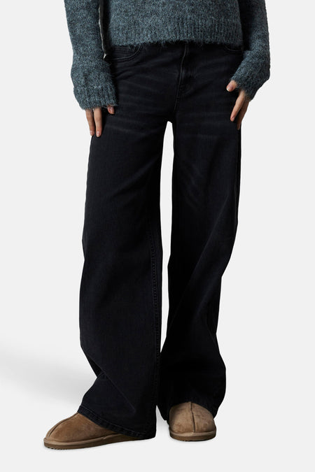 Jeans wide Black denim - LMTD