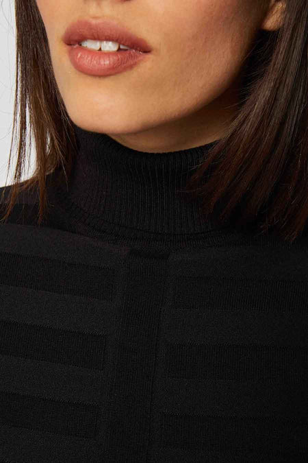 Pull col roulé noir - Morgan De Toi