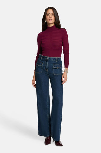 Pull col roulé mauve - Morgan De Toi - Morgan De Toi