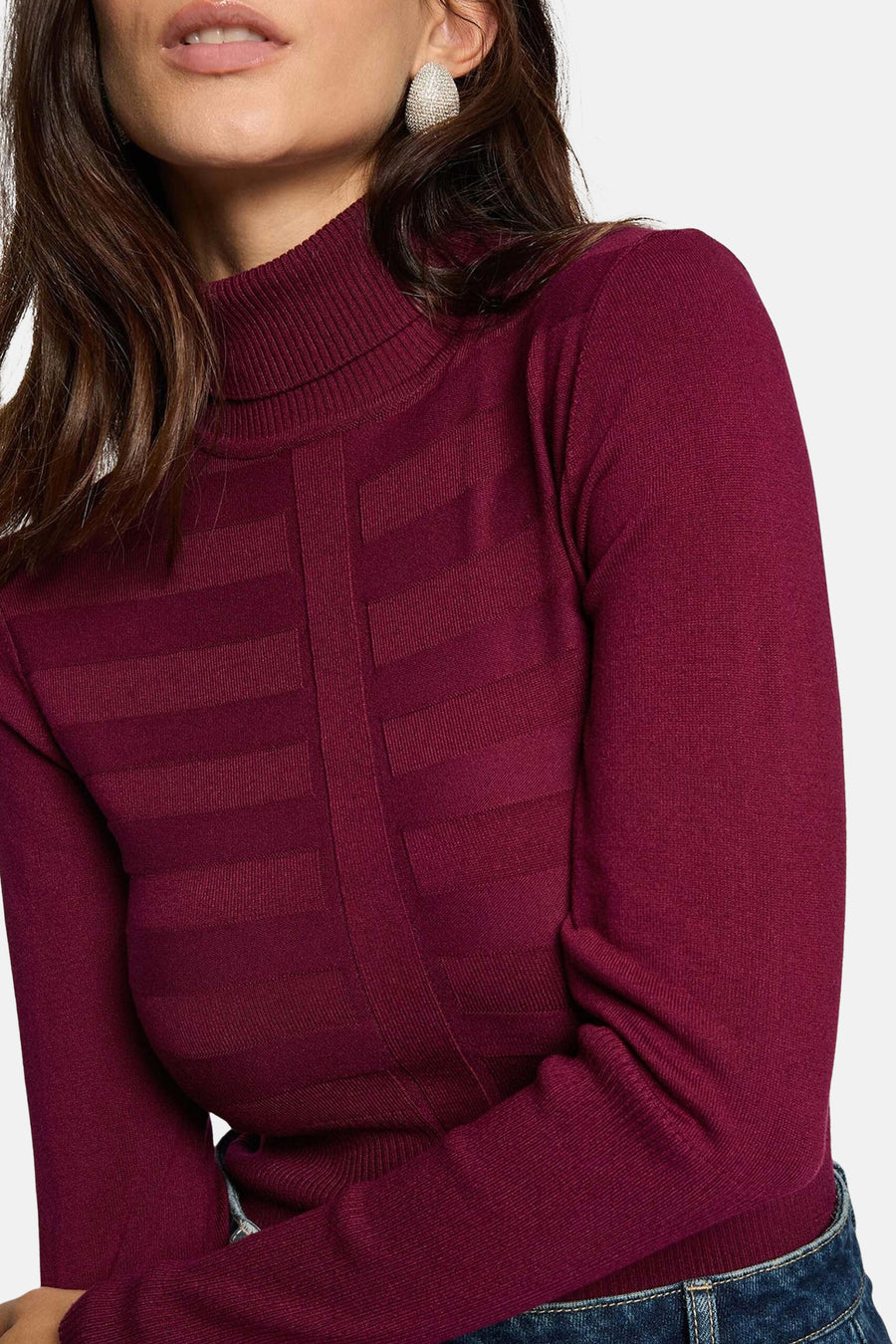 Pull col roulé mauve - Morgan De Toi - Morgan De Toi