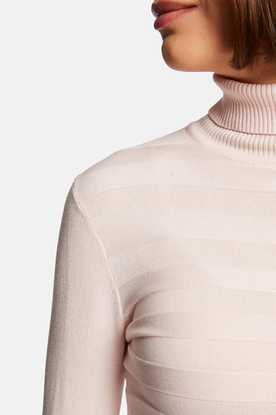 Pull à col roulé - rose - Morgan De Toi