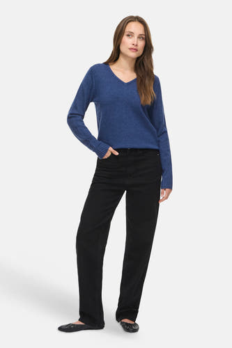 Pull col O - bleu