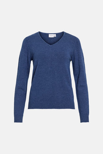 Pull col O - bleu