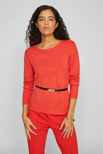 Pull à col rond - rouge - VILA®