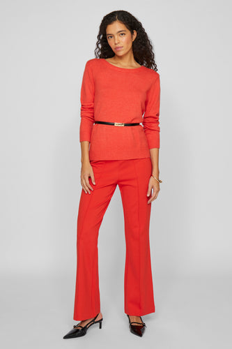 Pull à col rond - rouge - VILA®