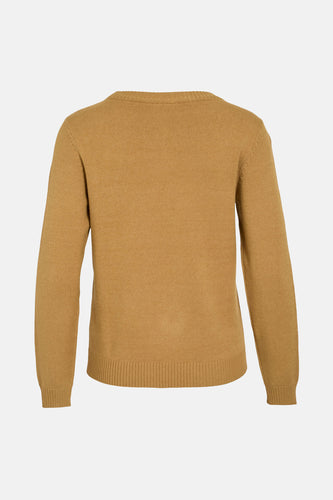 Pull à col rond - Jaune - VILA®