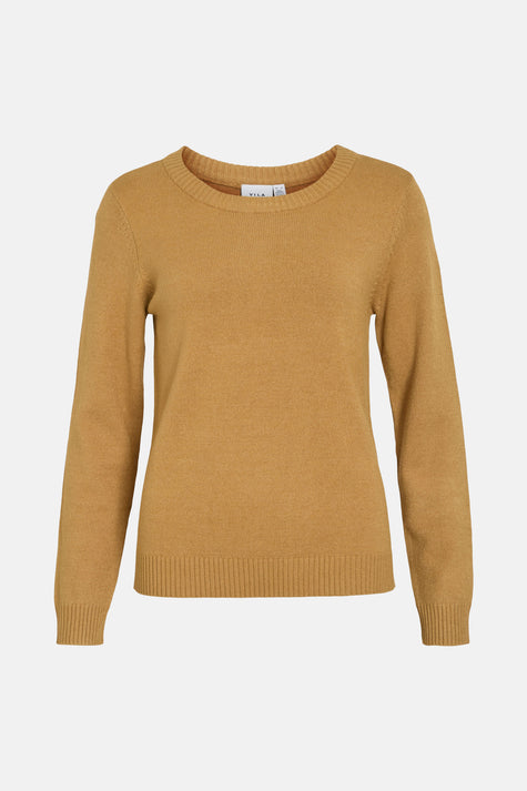 VIRIL O-NECK L/S  KNIT TOP - NOOS