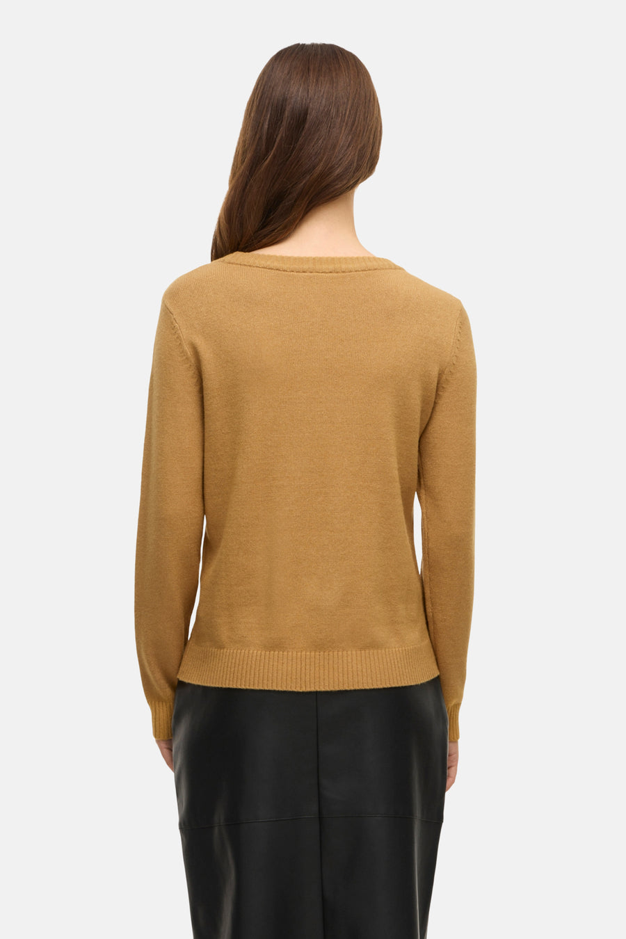 Pull à col rond - Jaune - VILA®