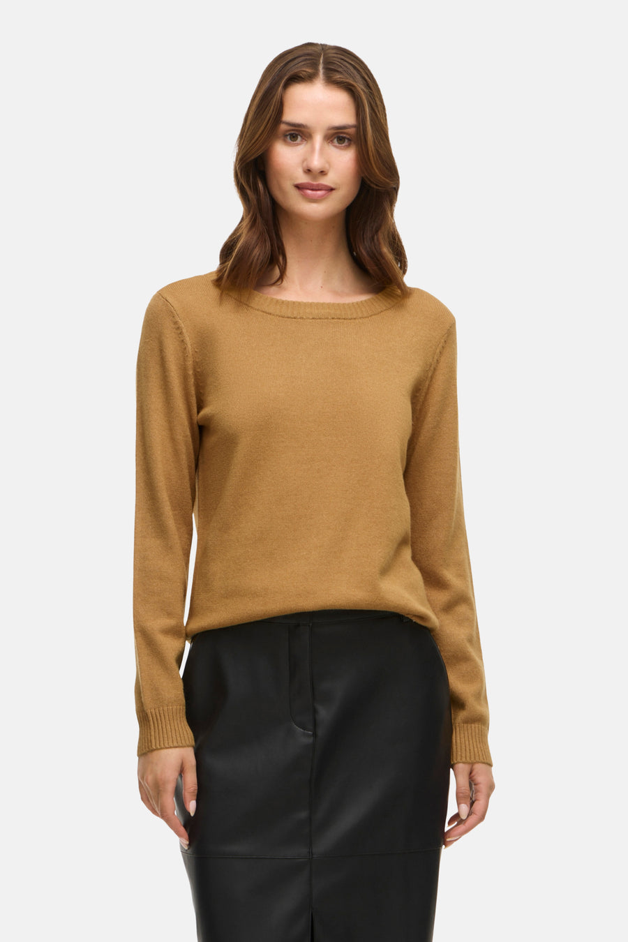 Pull à col rond - Jaune - VILA®