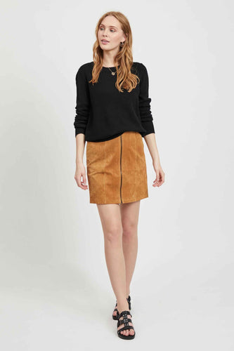 VIRIL O-NECK L/S  KNIT TOP - NOOS