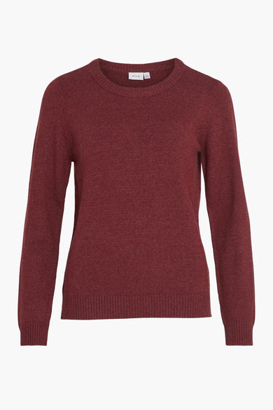 VIRIL O-NECK L/S  KNIT TOP - NOOS