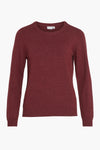 VIRIL O-NECK L/S  KNIT TOP - NOOS