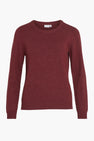 VIRIL O-NECK L/S  KNIT TOP - NOOS