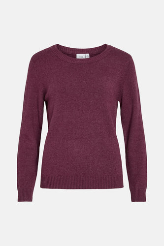 Pull à col rond - violet - VILA®
