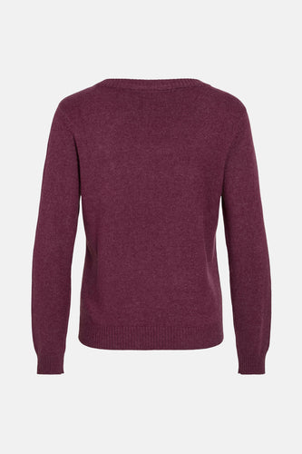 Pull à col rond - violet - VILA®