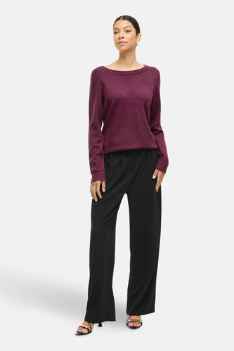 Pull à col rond - violet - VILA®