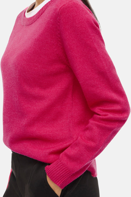 Pull à col rond - Rose