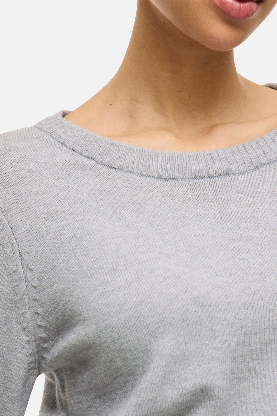 Pull à col rond - gris - VILA®