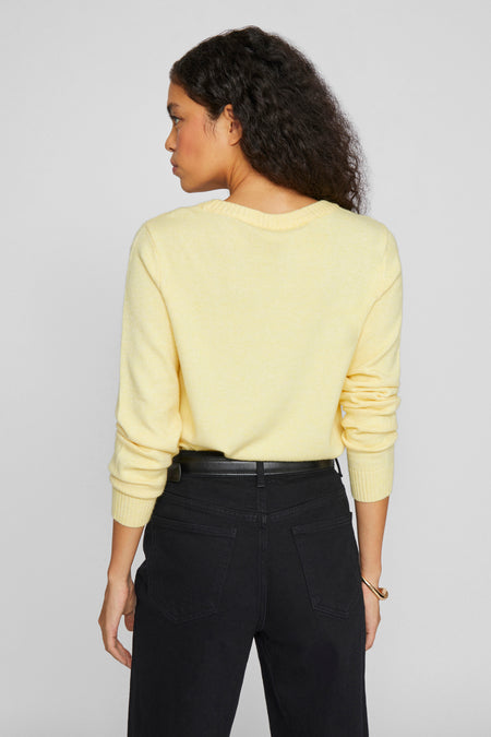 VIRIL O-NECK L/S  KNIT TOP - NOOS