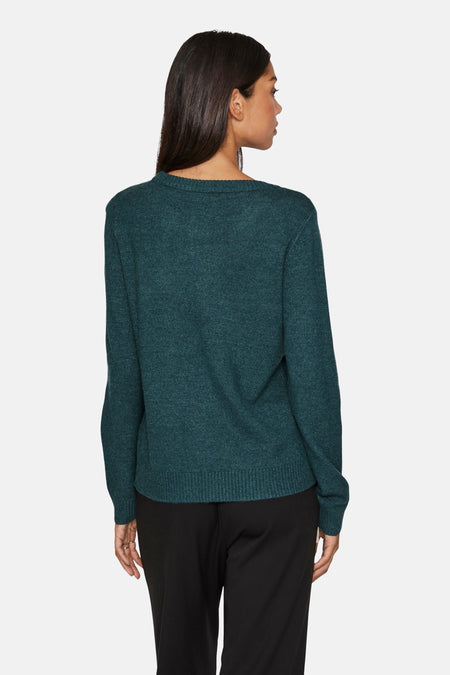 VIRIL O-NECK L/S  KNIT TOP - NOOS