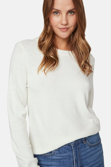VIRIL O-NECK L/S  KNIT TOP - NOOS