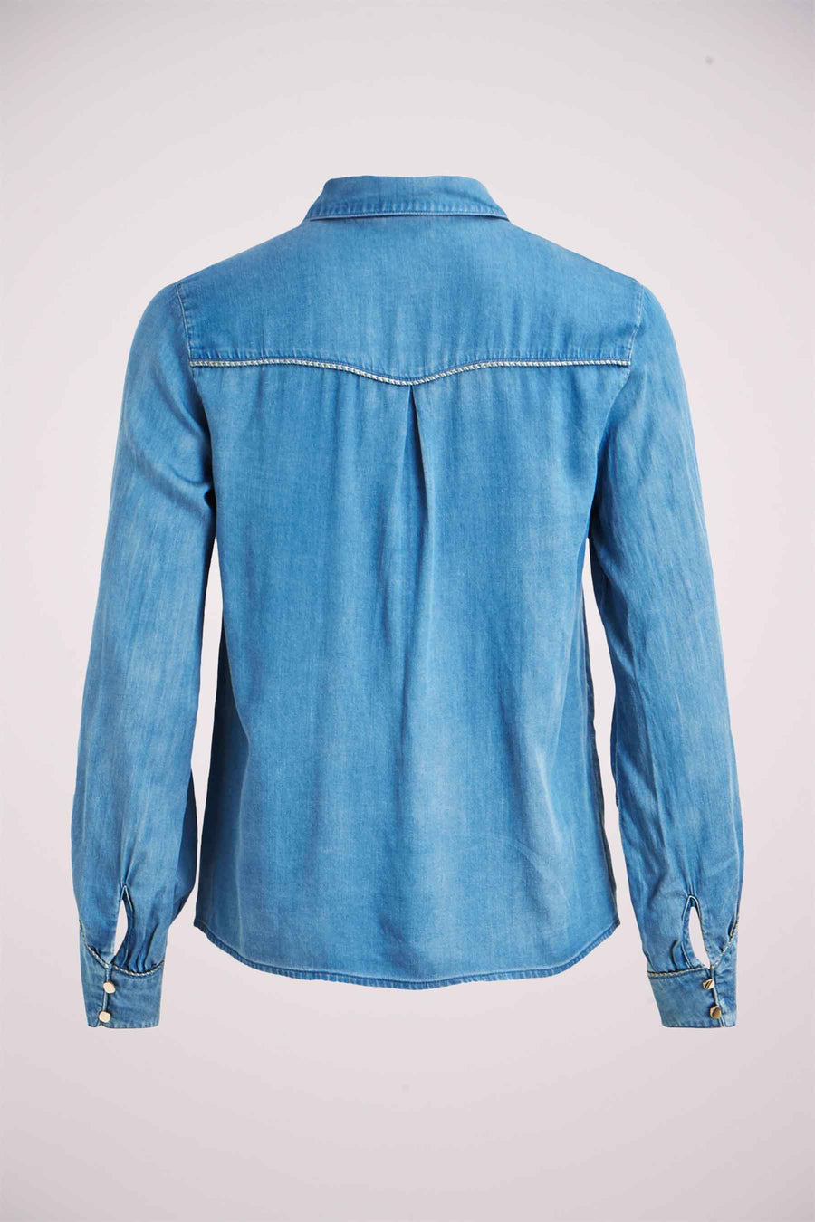Chemisier (manches courtes) mid blue denim - VILA®