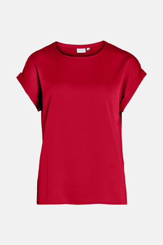 VIELLETTE S/S SATIN TOP - NOOS