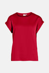 VIELLETTE S/S SATIN TOP - NOOS