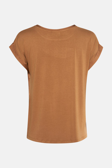 VIELLETTE S/S SATIN TOP - NOOS