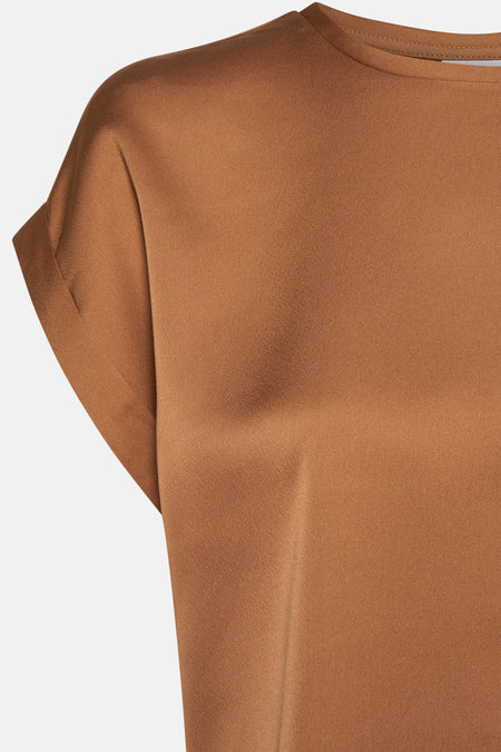 VIELLETTE S/S SATIN TOP - NOOS