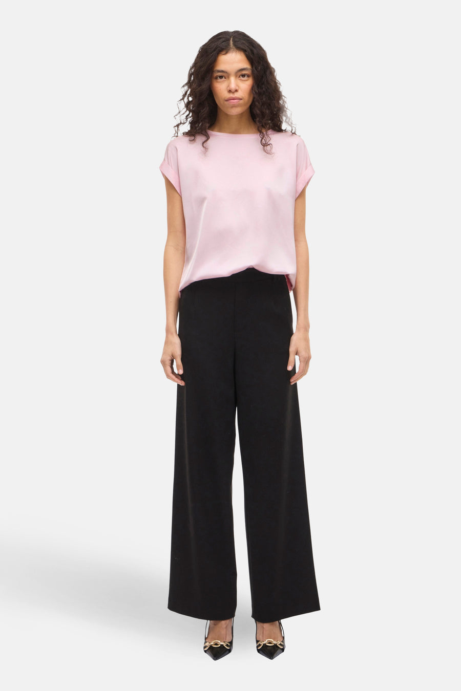 Top uni manche courte rose - VILA® - VILA® - 2