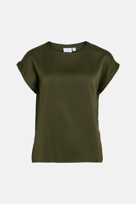 Top uni manche courte vert - VILA®
