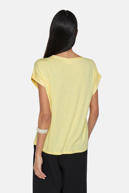 VIELLETTE S/S SATIN TOP - NOOS