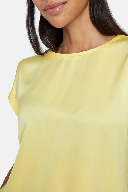 VIELLETTE S/S SATIN TOP - NOOS