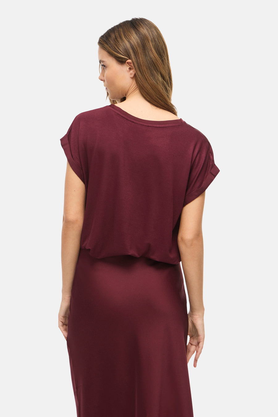 Top uni manche courte rouge - VILA®