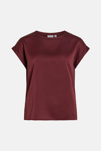 Top uni manche courte rouge - VILA®