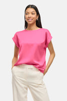 VIELLETTE S/S SATIN TOP - NOOS
