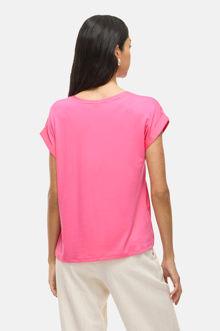 VIELLETTE S/S SATIN TOP - NOOS
