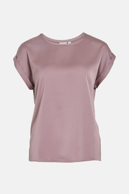 VIELLETTE S/S SATIN TOP - NOOS