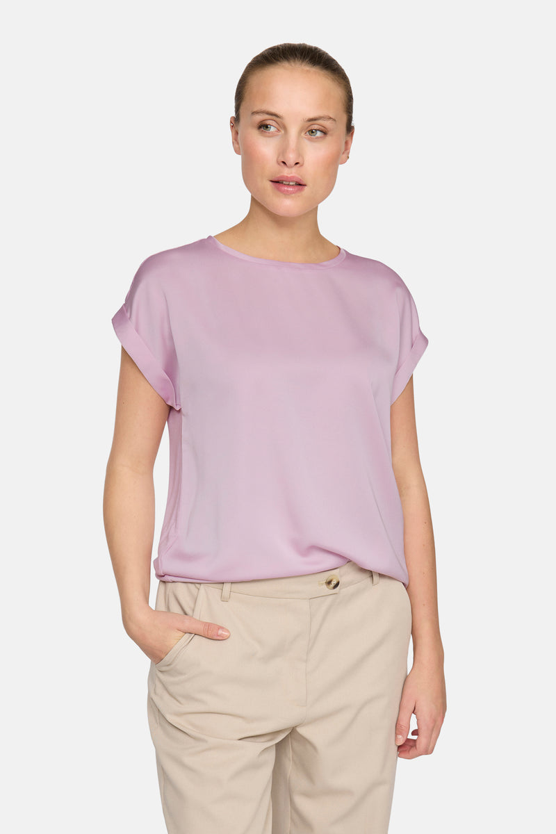 Top uni manche courte Rose - VILA®