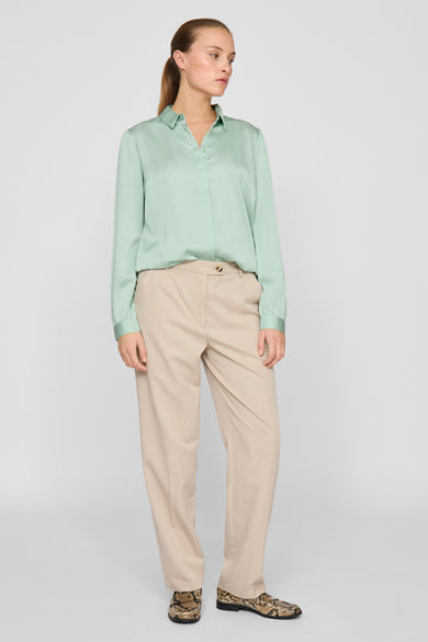 VIELLETTE SATIN L/S SHIRT - NOOS