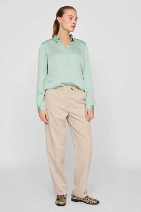 VIELLETTE SATIN L/S SHIRT - NOOS