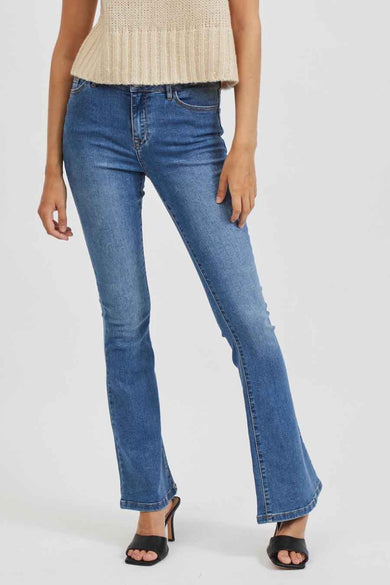 Jean &eacute;vas&eacute; - bleu