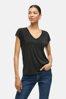 VIMODALA V-NECK S/S TOP - NOOS