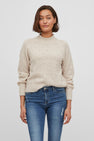 VITULI O-NECK L/S KNIT TOP/SU/PB